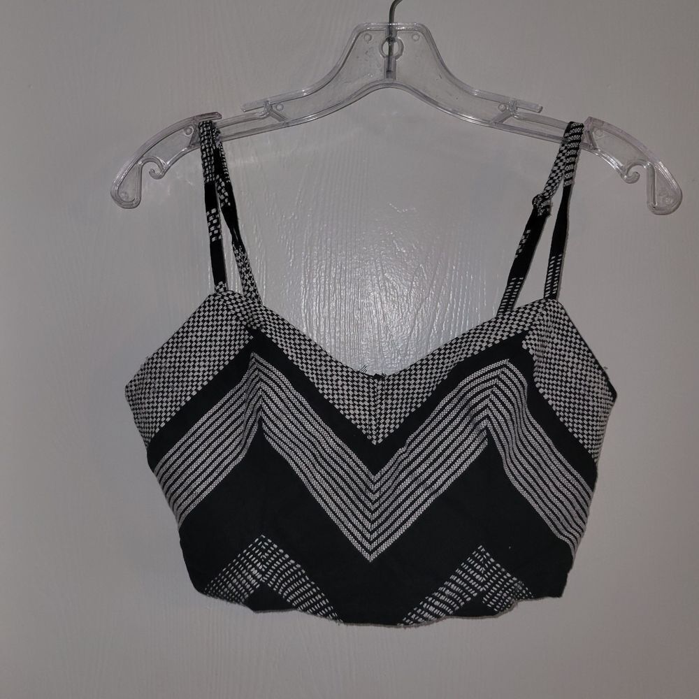 Honey Punch Monochrome Chevron Camisole
